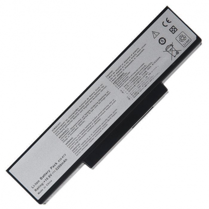 Аккумулятор для ноутбука Asus K72, K72JK, K72JR, K72F, K73, K72D, K72J, K72Q, K72JF, N71, N73, X77, 5200mAh, 10.8V