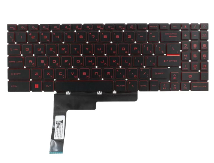 Клавиатура для ноутбука MSI Katana GF76 с красной подсветкой