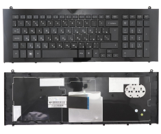 Клавиатура для ноутбука HP Probook 4720, 4720s, черная с рамкой